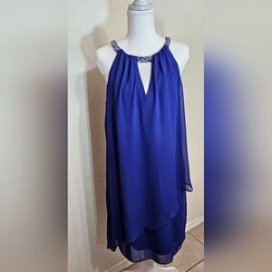 Jessica Howard Royal Blue Sleeveless Dress